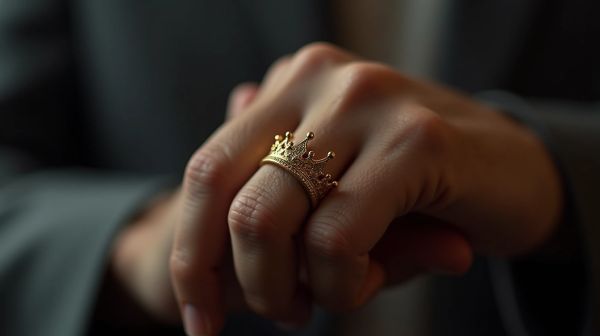 Élégance et robustesse : insufflez une touche royale avec la bague couronne homme