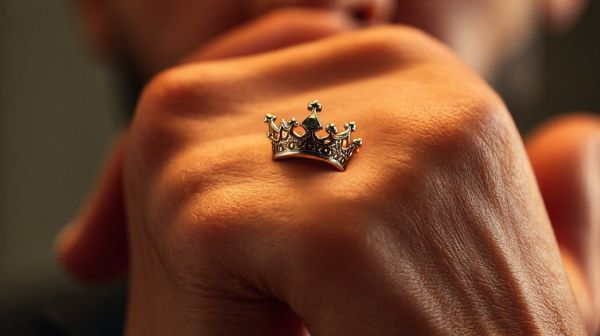 Sublimez votre look avec la bague couronne pour homme